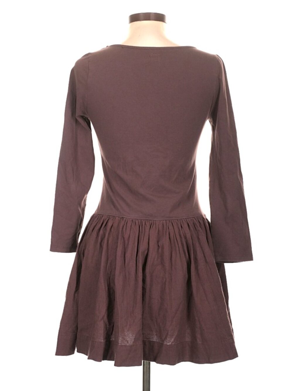 Free People Free-est "Onda" Drop-Waist Long-Sleeve Mini Dress - Size Large - Picture 7 of 10